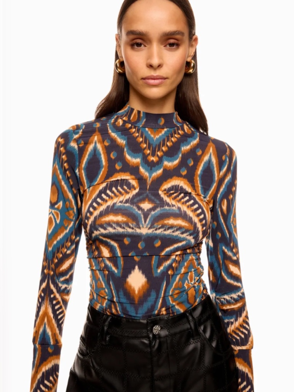 Farm Rio Pineapple Ikat Blouse XXS